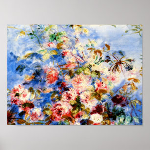 Póster Renovación - Rosas en una ventana