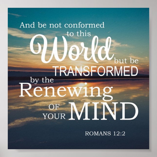 Póster Renovando tu mente espiritualmente (Frente)