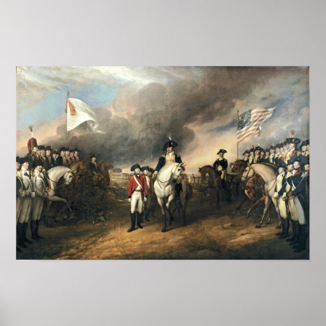 Póster Renuncia en Yorktown por Poster de John Trumbull (Frente)