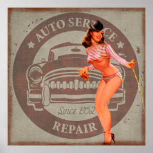 Póster Reparación automática del servicio