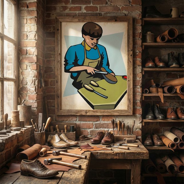 Póster Reparación de zapatos Copo Vintage Shoemaker (Subido por el creador)