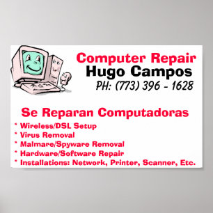 Póster Reparación del equipo