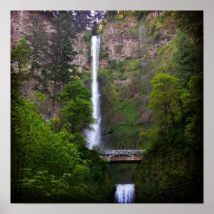 Póster Reparación del puente de las cataratas de Multnoma