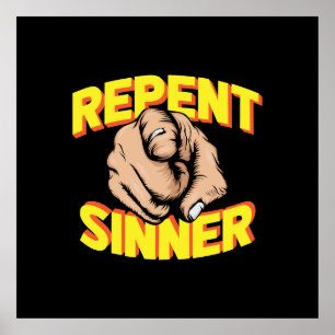 Póster Repent Sinner