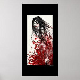 Póster Repentinamente: Un poster abstracto de Manga