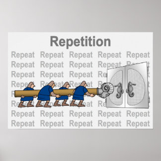 Póster Repetición