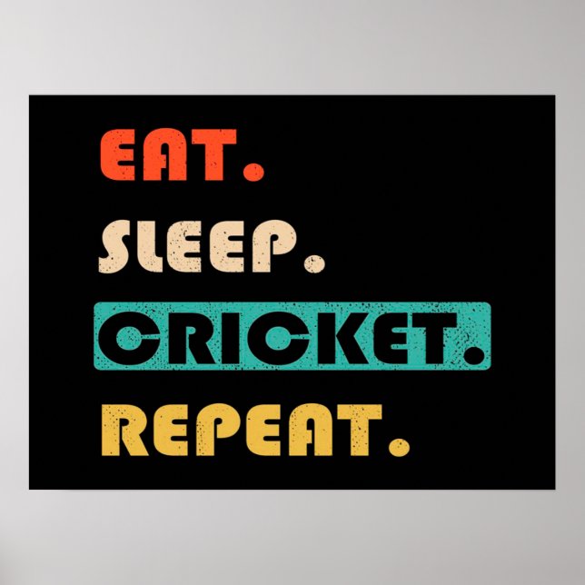 Póster Repetición de Cricket Sleep (Frente)