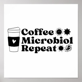 Póster Repetición de la microbiología del café