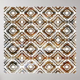 Póster Repetición geométrica, fondo texturizado