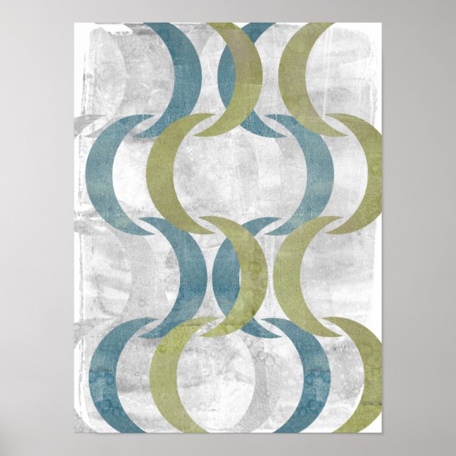 Póster Repetición geométrica III (Frente)