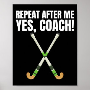 Póster Repetir Después De Mí Sí Entrenador Para Un Entren