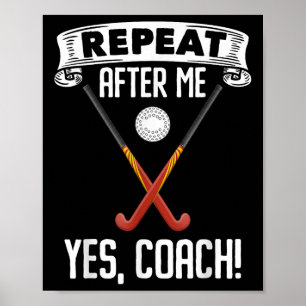 Póster Repetir Después De Mí Sí Entrenador Para Un Entren