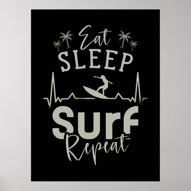 Póster Repetir el sueño de descanso (Frente)