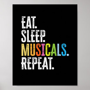Póster Repetir el sueño de los musicales