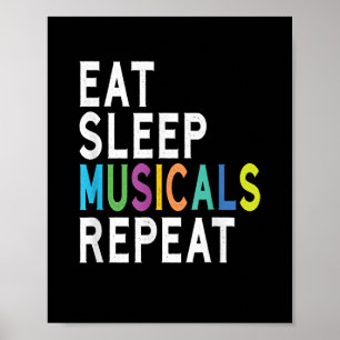 Póster Repetir el sueño de los musicales