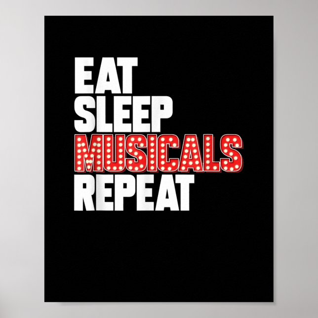 Póster Repetir el sueño de los musicales (Frente)