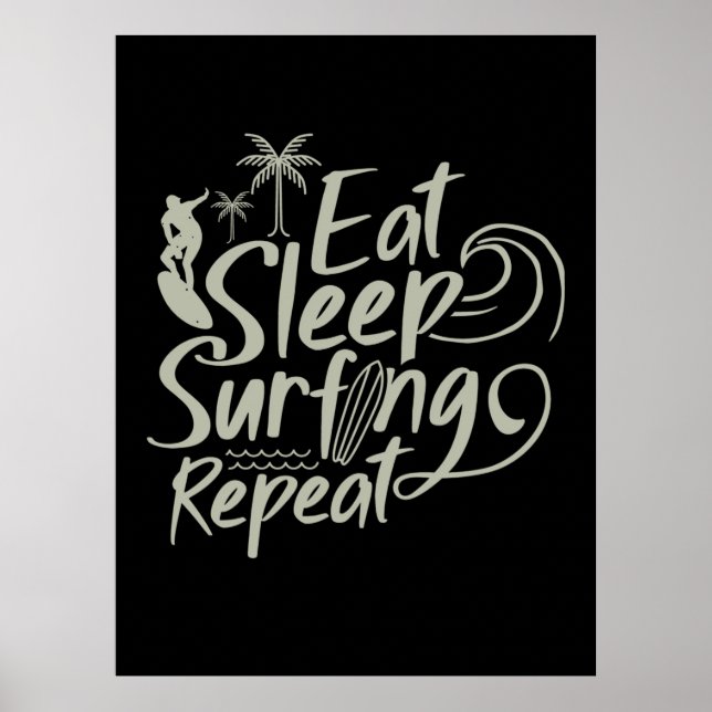 Póster Repetir el Surfing de Eleep Sleep (Frente)