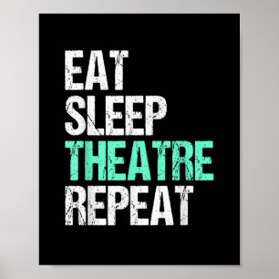 Póster Repetir el teatro de sueño