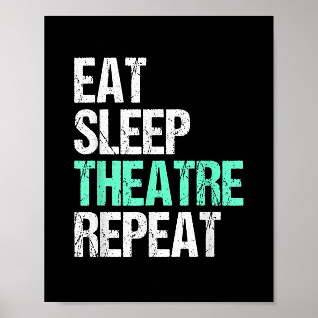 Póster Repetir el teatro de sueño (Frente)