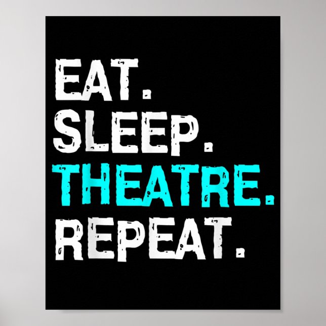 Póster Repetir el teatro de sueño (Frente)