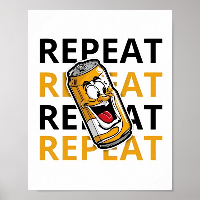 Póster Repetir la cerveza (Frente)