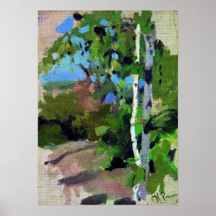 Póster Repin - Abedules en un día soleado