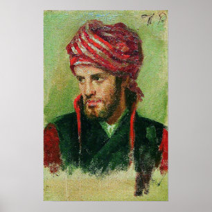 Póster Repin - Hombre joven con turbante
