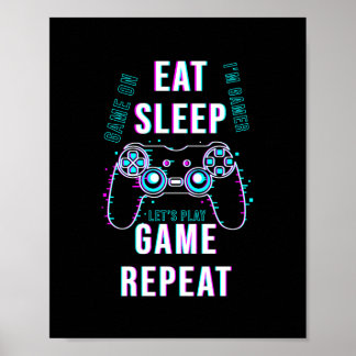 Póster Repite el juego de sueño - Poster de jugadores.