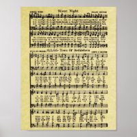 Réplica de música de hojas de Navidad vintage