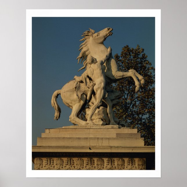 Póster Réplica de uno de los dos 'Caballos de Marly' orig (Frente)