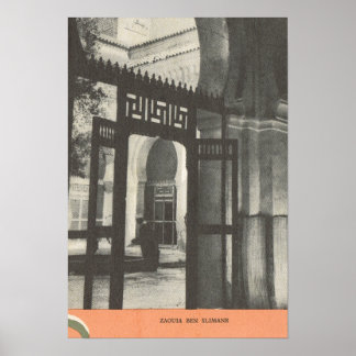 Póster Replica imagen vintage, Marrakesh, Maroc