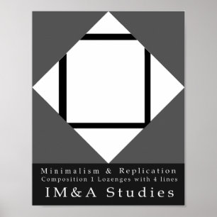 Póster Replicación minimalista 1 Composición 1 Lozengs