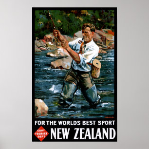Póster Reponen afiche de cosecha de Nueva Zelanda
