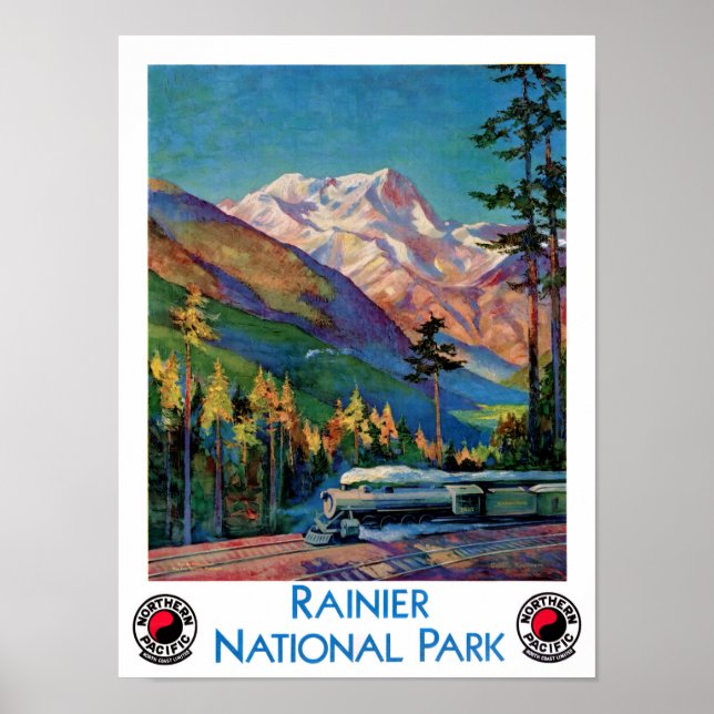 Póster Reponen afiche de la época del Parque Nacional Rai (Frente)