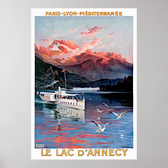 Póster Reponen afiche de viaje de Annecy de París (Frente)