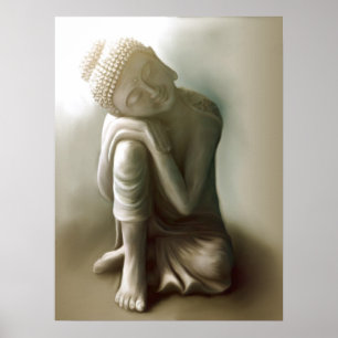 Póster Reposando Buda