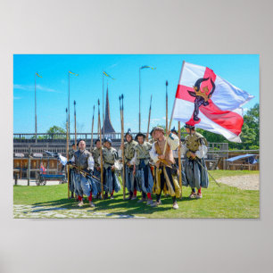 Póster Reposición medieval en el castillo de Rakvere, Est