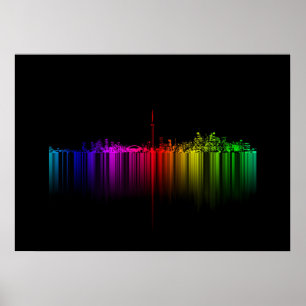 Póster Repost sobre la confusión del arcoiris de Toronto