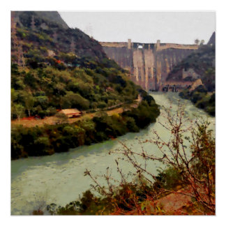 Póster Represa de Bhakra Nangal