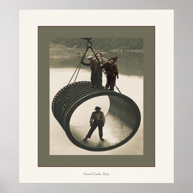 Póster Represa de Grand Coulee (Frente)