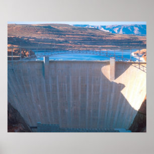 Póster Represa Glen Canyon en el río Colorado en Page,