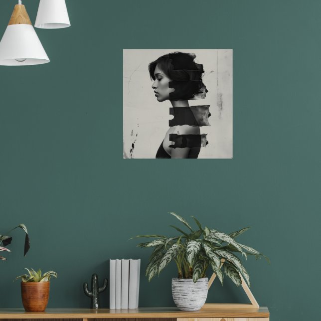 Póster Representación artística que muestra a una mujer e (Salón 1)