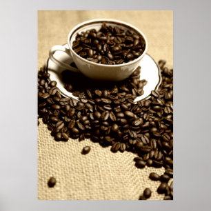 Póster Representación de cocina Kaffeetasse