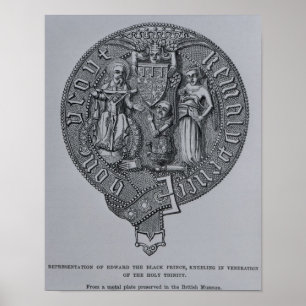 Póster Representación de Edward el príncipe negro