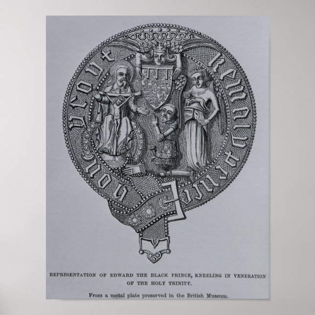 Póster Representación de Edward el Príncipe Negro (Frente)