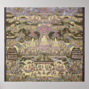 Póster Representación de mundos espirituales y materiales