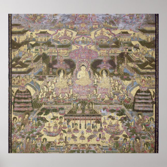 Póster Representación de mundos espirituales y materiales (Frente)