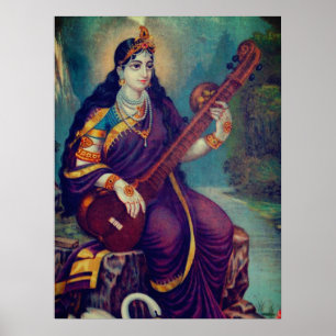 Póster Representación de Sarasvati
