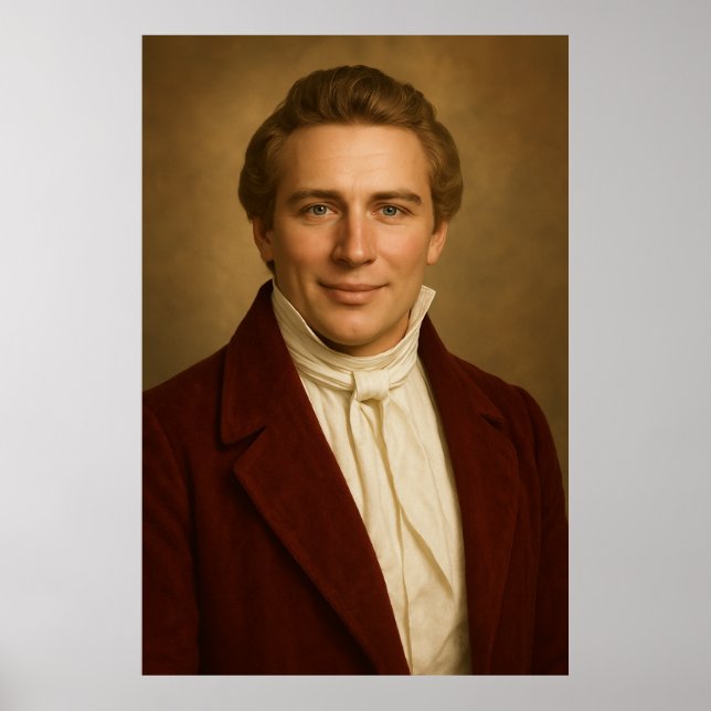Póster Representación fotográfica Joseph Smith™ #5 LDS Ar (Frente)