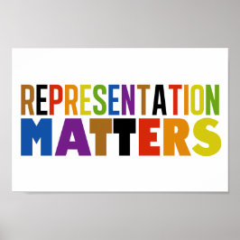 Póster Representación Importa Arcoíris Diversidad